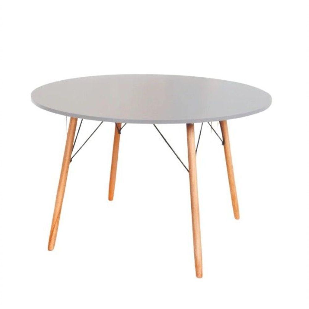 Mesa De Jantar Redonda Eames Eiffel 120cm - Cinza - 1