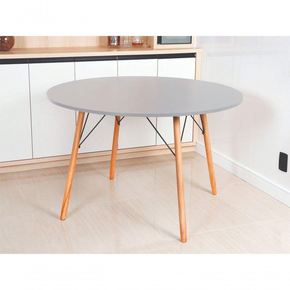 Mesa De Jantar Redonda Eames Eiffel 120cm - Cinza - 2