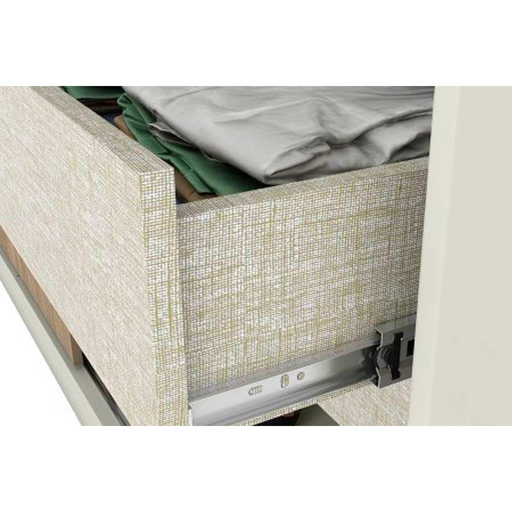 Modulado de Quarto Seletto 6 Peças (1 Ponte + 1 Closet + 2 G Roupas + 2 Complementos) QMH06 Areia - Henn - 5