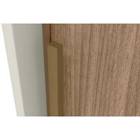 Modulado de Quarto Seletto 6 Peças (1 Ponte + 1 Closet + 2 G Roupas + 2 Complementos) QMH06 Areia - Henn - 6