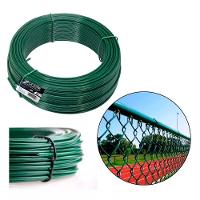 Kit C/ 5 Arame P/ Tela Revestido Pvc 1kg Verde Bwg14 2,11mm - 6