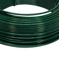 Kit C/ 15 Arame P/ Tela Revestido Pvc 1kg Verde Bwg14 2,11mm - 5