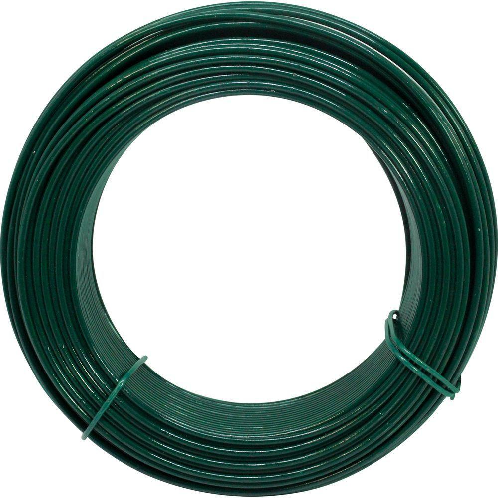 Kit C/ 25 Arame P/ Tela Revestido Pvc 1kg Verde Bwg14 2,11mm - 2
