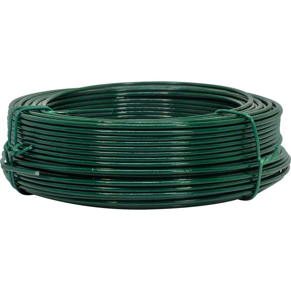 Kit C/ 25 Arame P/ Tela Revestido Pvc 1kg Verde Bwg14 2,11mm - 3