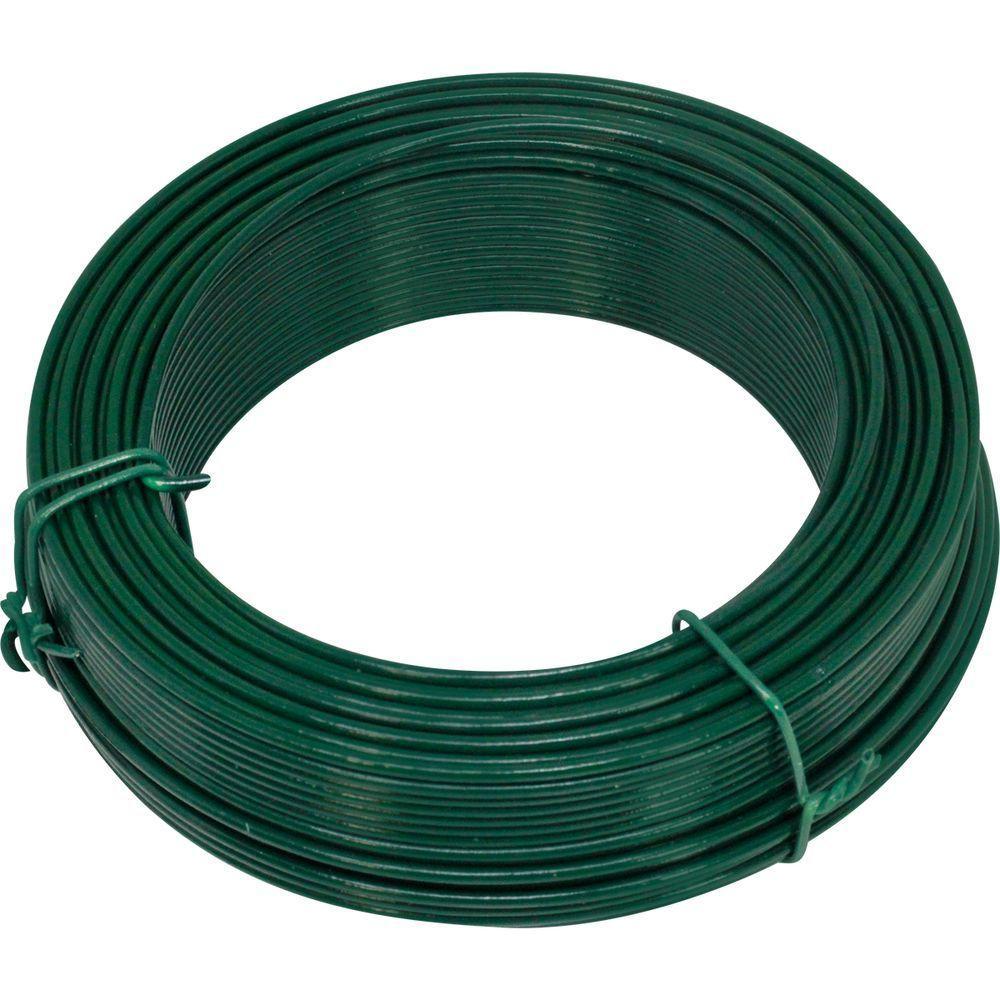 Kit C/ 25 Arame P/ Tela Revestido Pvc 1kg Verde Bwg14 2,11mm - 4