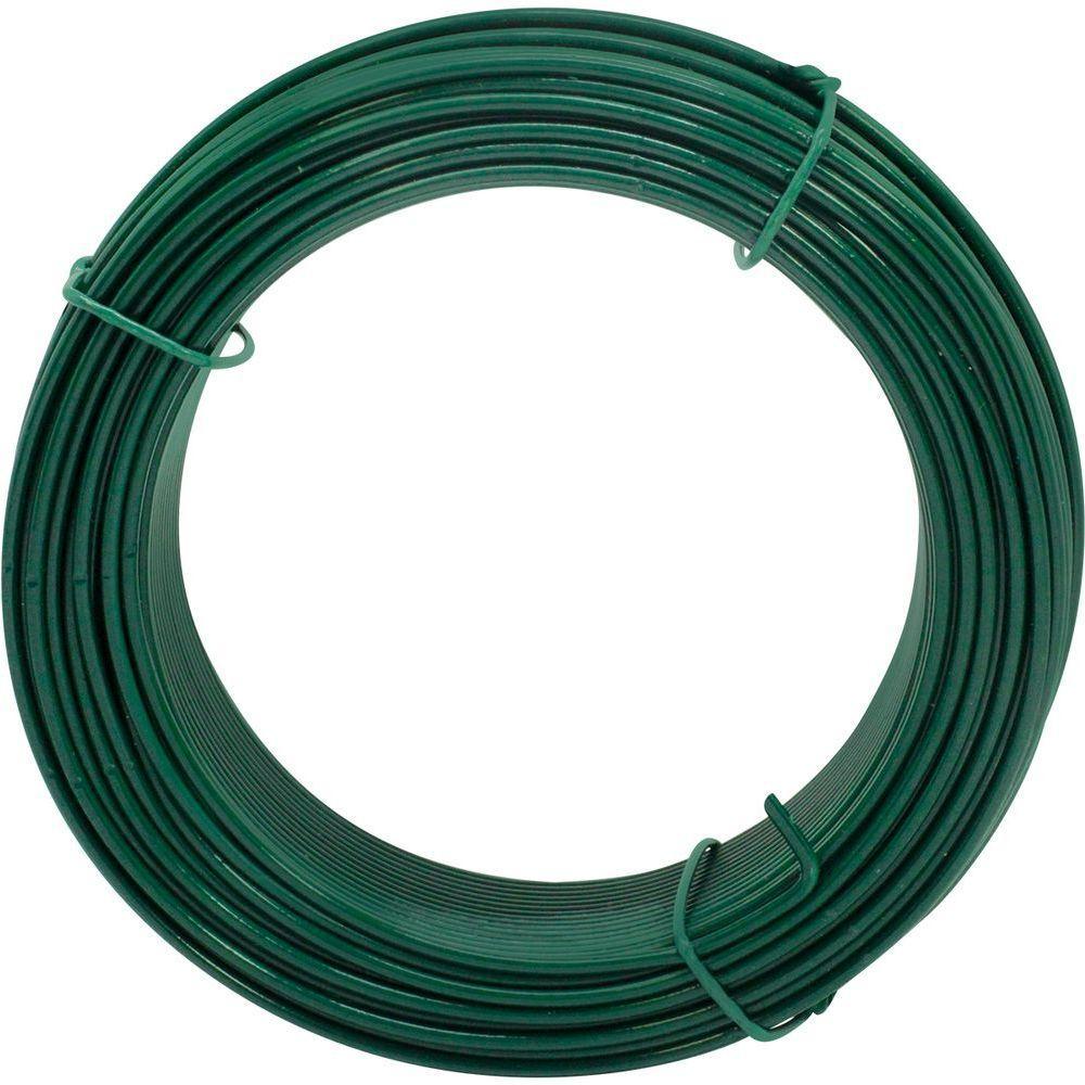 Kit C/ 25 Arame P/ Tela Revestido Pvc 1kg Verde Bwg16 1,65mm - 2