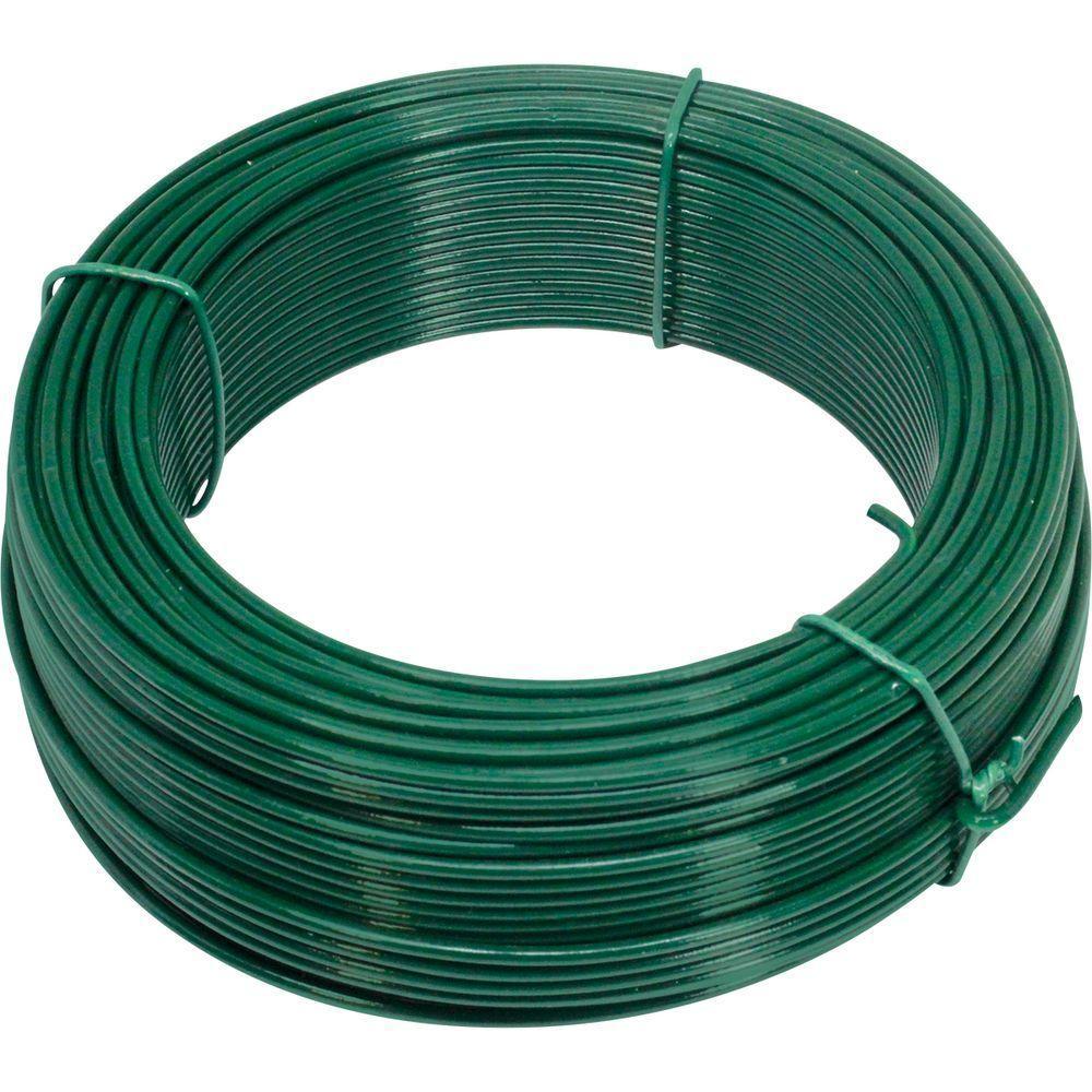 Kit C/ 25 Arame P/ Tela Revestido Pvc 1kg Verde Bwg16 1,65mm - 4