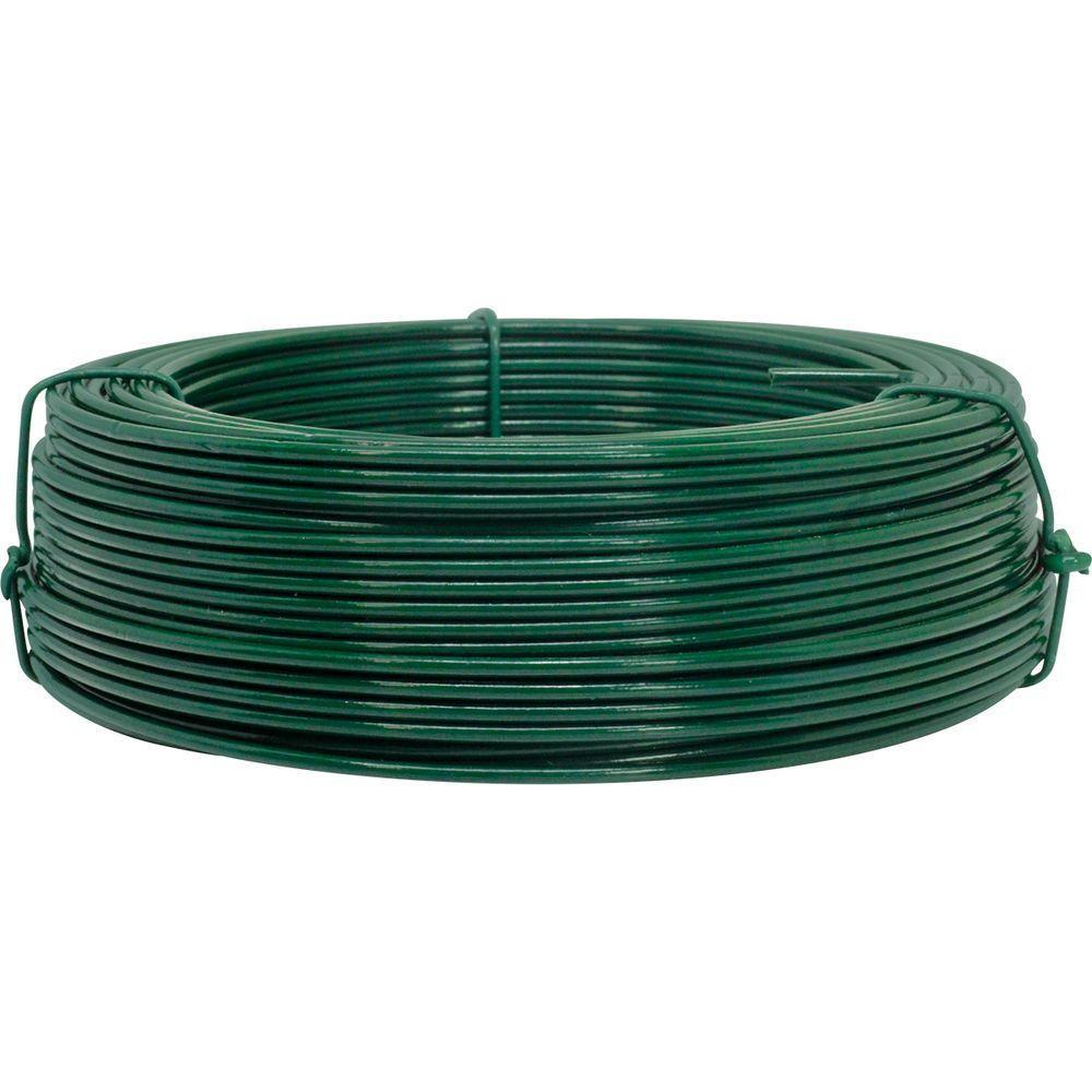 Kit C/ 10 Arame P/ Tela Revestido Pvc 1kg Verde Bwg16 1,65mm - 3