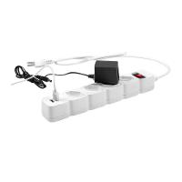 Protetor Eletronico Intelbras Epe204 4 Tomadas 2 Usb Cabo De 3m Branco - 5