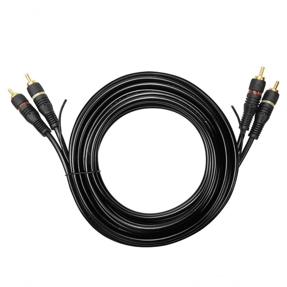Cabo De Audio Evus Standard C-018 Gold 2rca+2rca Macho 3metros - 1
