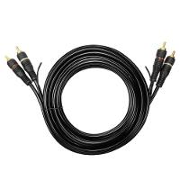 Cabo De Audio Evus Standard C-018 Gold 2rca+2rca Macho 3metros - 1