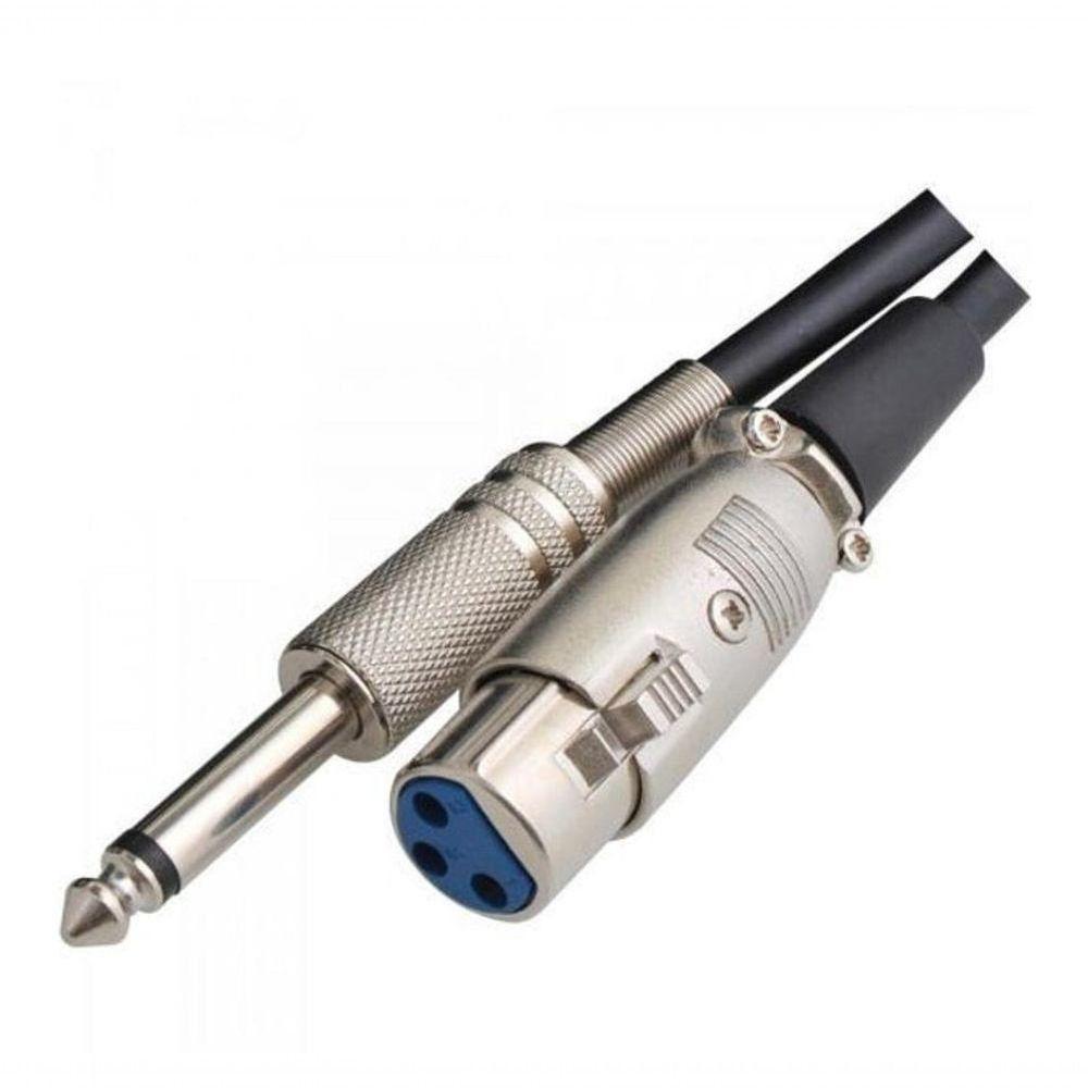 Cabo Para Instrumentos Xlr(f) X P10 5m Cbmc0001 Preto Storm - 1