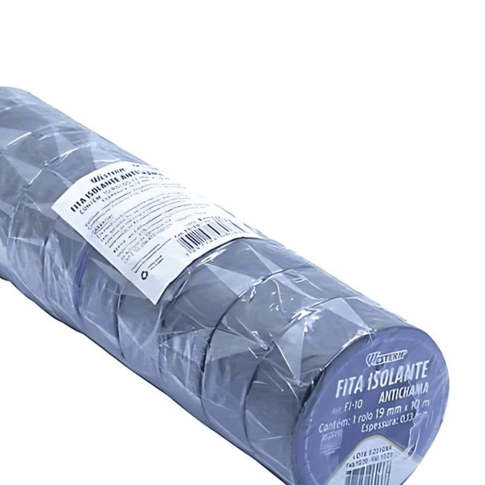 Fita Isolante Anti-chamas 10m X 19mm Com 10 Unidades - 2