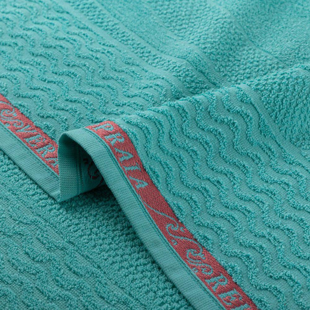 Jogo De 02 Toalhas De Banho Beach Azul - 3