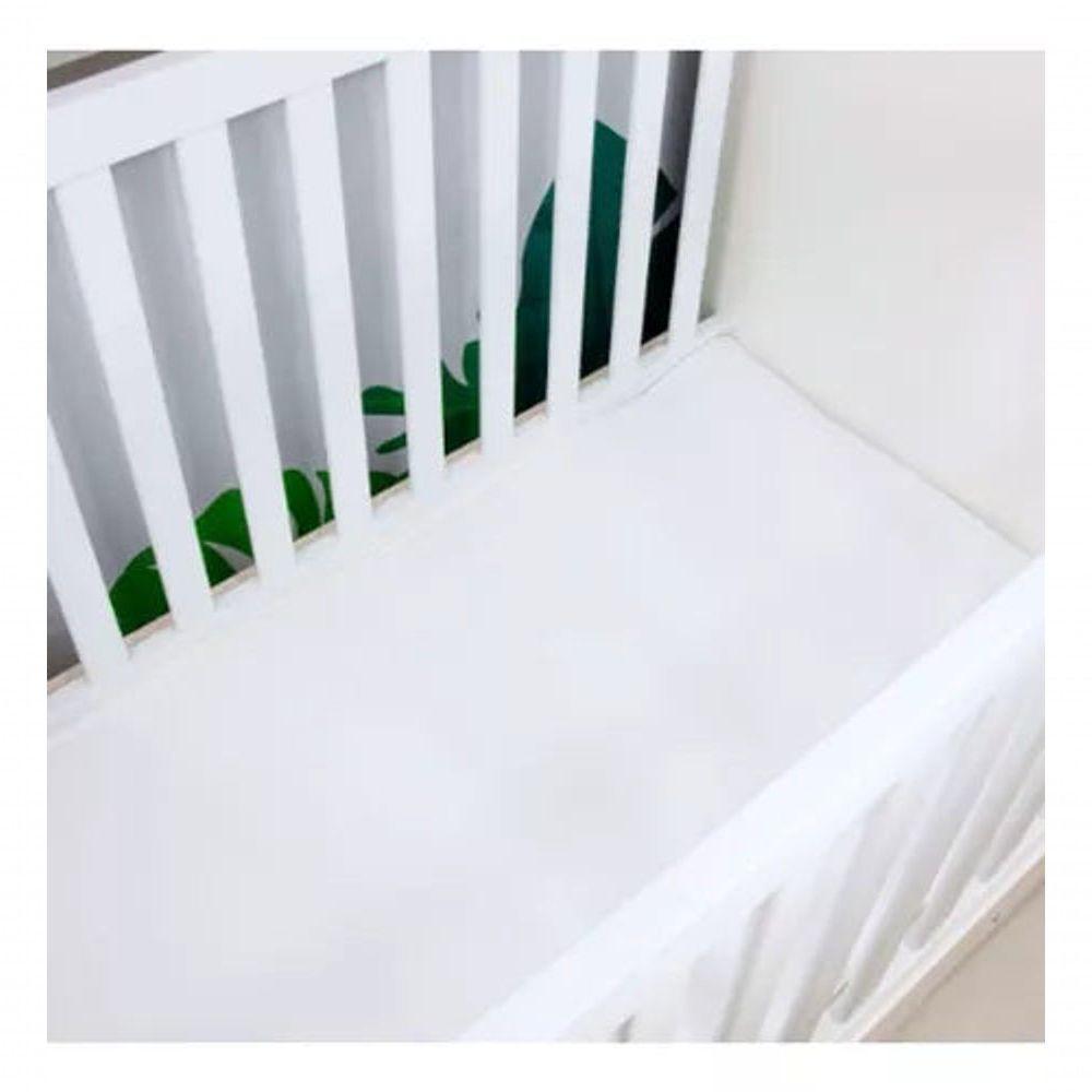 Protetor Branco Colchao Impermeável Berço Elástico 1,30 X 60 - 2