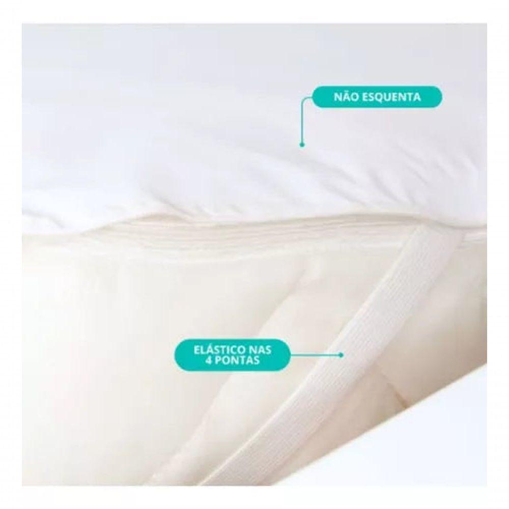 Protetor Branco Colchao Impermeável Berço Elástico 1,30 X 60 - 4