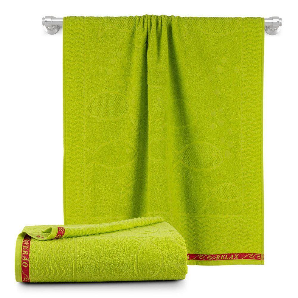 Jogo De 02 Toalhas De Banho Beach Verde - 1