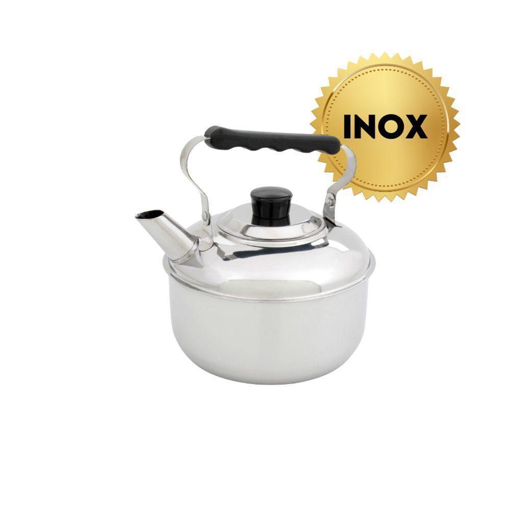 Chaleira Tradicional Aço Inox 3 Litros Domama Prime - 4