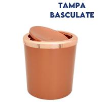 Lixeira Com Tampa Basculante Para Banheiro Cozinha 5litros Haus Rose - 4