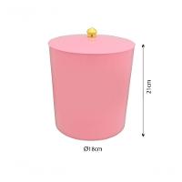 Lixeira Com Tampa Para Banheiro Cozinha 5litros Haus Rosa - 5