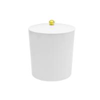 Lixeira Com Tampa Para Banheiro Cozinha 5litros Haus Branca - 1