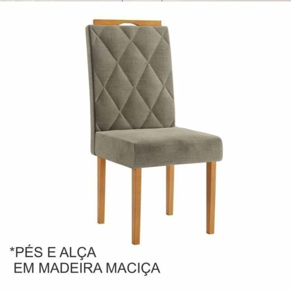 Conjunto Mesa De Jantar Elegance Off White 1,80 M Com 6 Cadeiras Diamante - 3