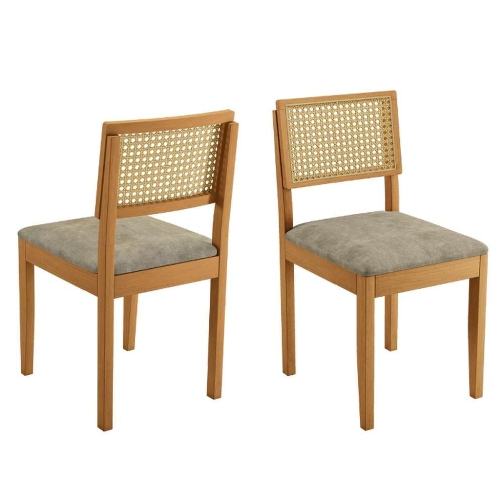 Conjunto Mesa Simpatia Redonda Laminado Com 4 Cadeiras Jade 03 Veludo Bege - 7