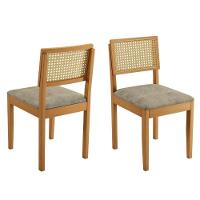 Conjunto Mesa Simpatia Redonda Laminado Com 4 Cadeiras Jade 03 Veludo Bege - 7