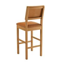 Conjunto 3 Banquetas Jade 04 Madeira Maciça Jcm Couro Caramelo - 2