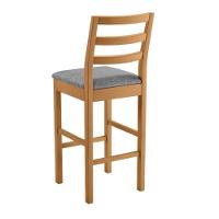 Conjunto 3 Banquetas Jade 02 Madeira Maciça Jcm Veludo Cinza