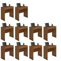 Kit 10 Escrivaninhas Andorinha Cinamomo 1 Gaveta Com Chave Jcm Movelaria - 1