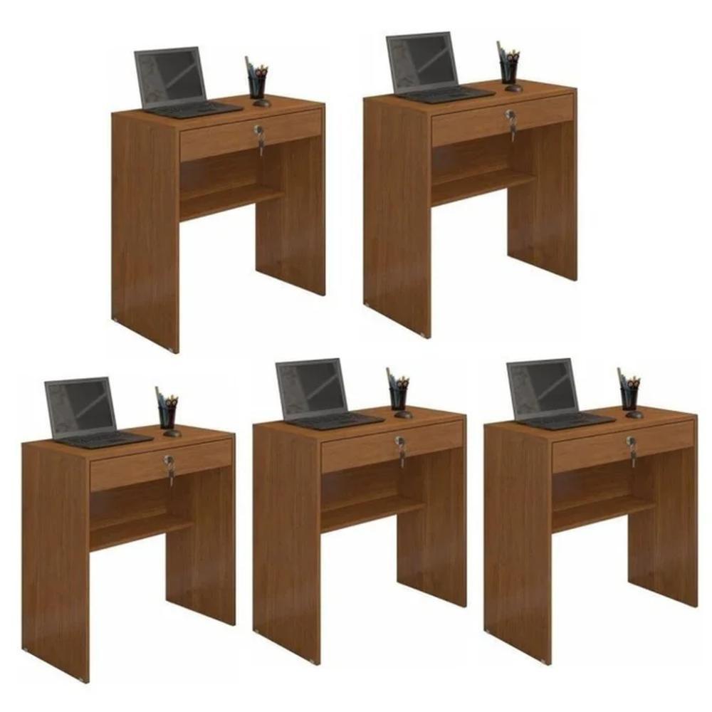 Kit 5 Escrivaninha Andorinha Jcm Movelaria Cinamono - 1