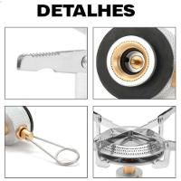 Fogareiro Portátil Camping Compacto Com Controle De Chama Lorben - 3