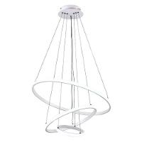 Lustre Pendente Luminaria Arco 3 Em 1 Aneis Ajustaveis Argola Decoraçao Sala Quarto Casa Iluminaçao - 1