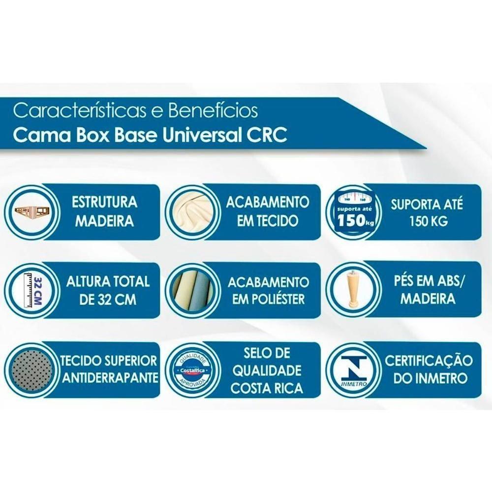 Conjunto Box Solteiro: Colchão Espuma Paropas D33 Pasquale Wave Clean + Base CRC Suede Clean (88x188) - 5