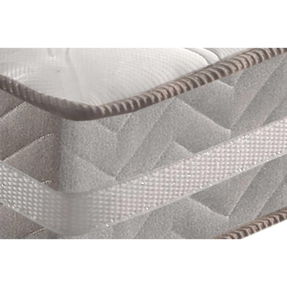 Conjunto Box Queen: Colchão Espuma Paropas D33 D45/ Pro Sono Double Face Prata + Base CRC Courano White (158x198) - 5