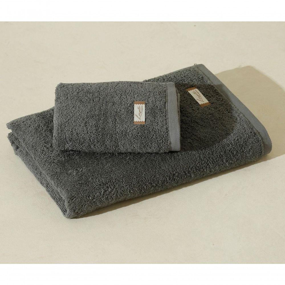 Jogo De Toalha Banhão Quefren 100% Algodão Egípcio 2 Peças Gramatura 470 Grafite - 1