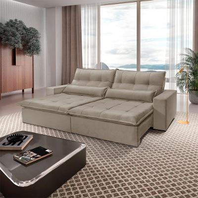 Sofá Grecia Veludo 02 Módulos De 110m B25cm Meu Sofá Online B002 Veludo Capuccino