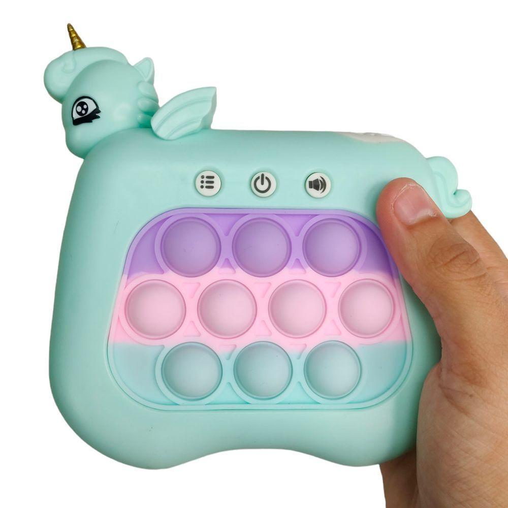 Pop It Mini Game Interarivo Unicornio Luz Som Portati Anti Estresse Relaxante Criança Toys Fidget - 4