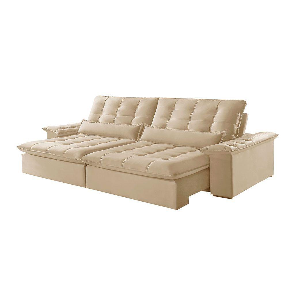 Sofá Victory Linho 02 Módulos De 120cm B25cm Meu Sofá Online A294 Linho Creme - 3