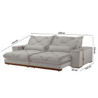 Sofá Turim Veludo 02 Módulos De 90cm B25cm Meu Sofá Online B026 Veludo Prata