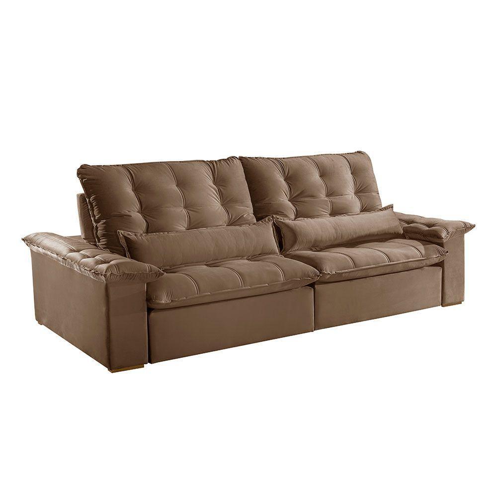 Sofá Victory Veludo 2 Módulos De 100cm B25cm Meu Sofá Online B016 Veludo Marrom - 7