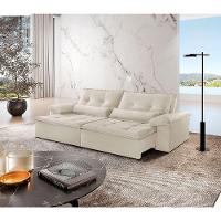 Sofá Parma Linho 02 Módulos De 80cm B25cm Meu Sofá Online A302 Linho Branco - 1