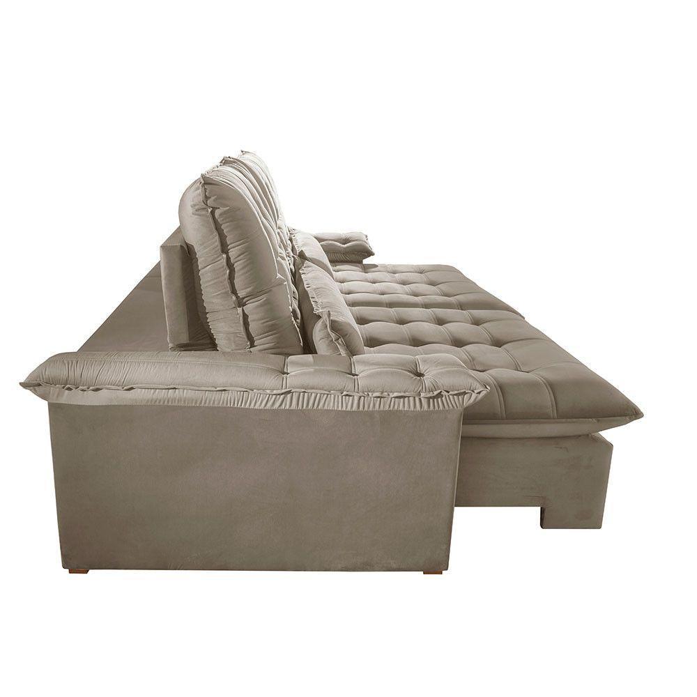 Sofá Victory Veludo 2 Módulos 90cm B25cm Meu Sofá Online B002 Veludo Capuccino - 5