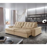 Sofá Victory Linho 02 Módulos De 90cm B25cm Meu Sofá Online A226 Linho Bege - 1