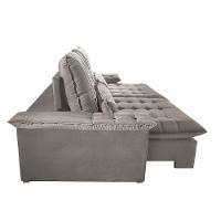 Sofá Victory Veludo 2 Módulos De 100cm B25cm Meu Sofá Online B026 Veludo Prata