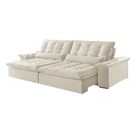 Sofá Victory Linho 02 Módulos De 80cm B25cm Meu Sofá Online A302 Linho Branco - 2