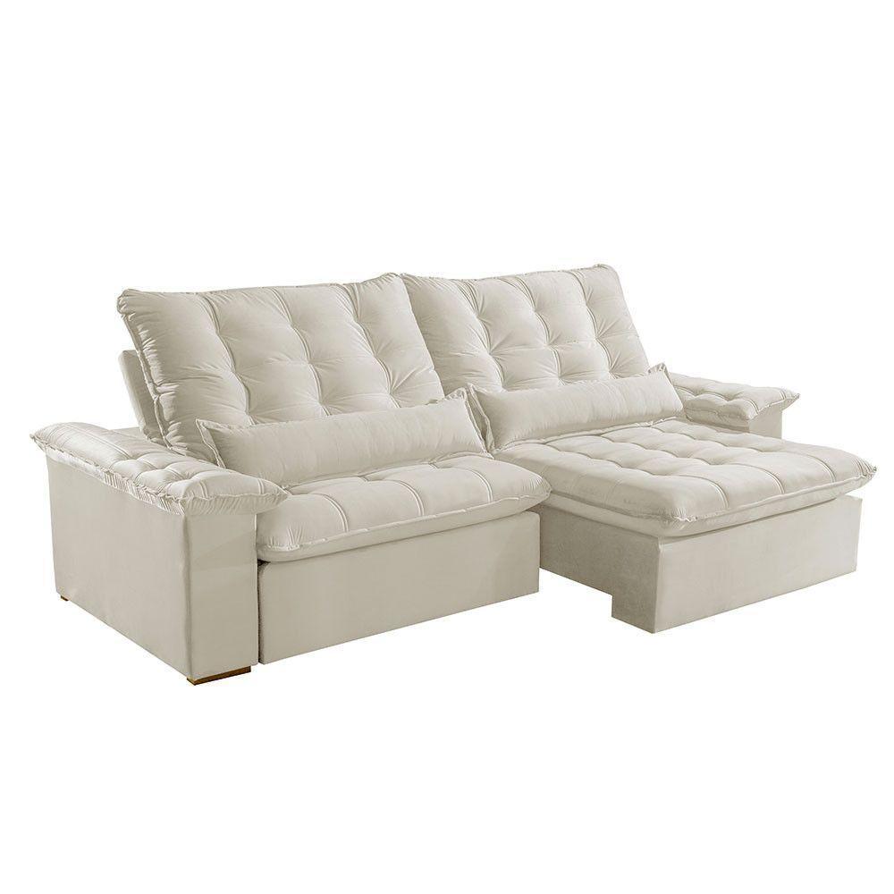 Sofá Victory Linho 02 Módulos De 100cm B25cm Meu Sofá Online A302 Linho Branco - 3