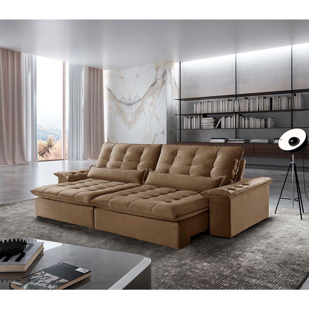 Sofá Victory Veludo 2 Módulos 80cm B25cm Meu Sofá Online B016 Veludo Marrom - 1