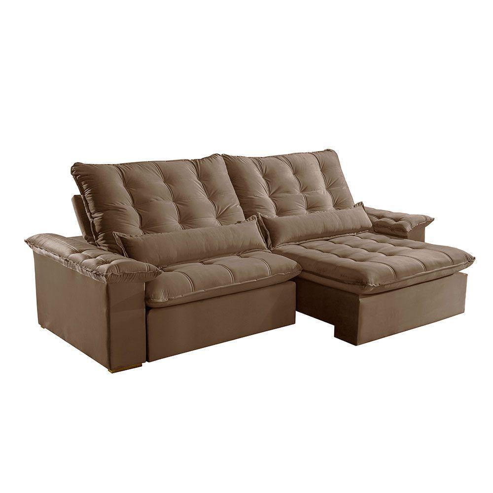 Sofá Victory Veludo 2 Módulos 90cm B25cm Meu Sofá Online B016 Veludo Marrom - 2